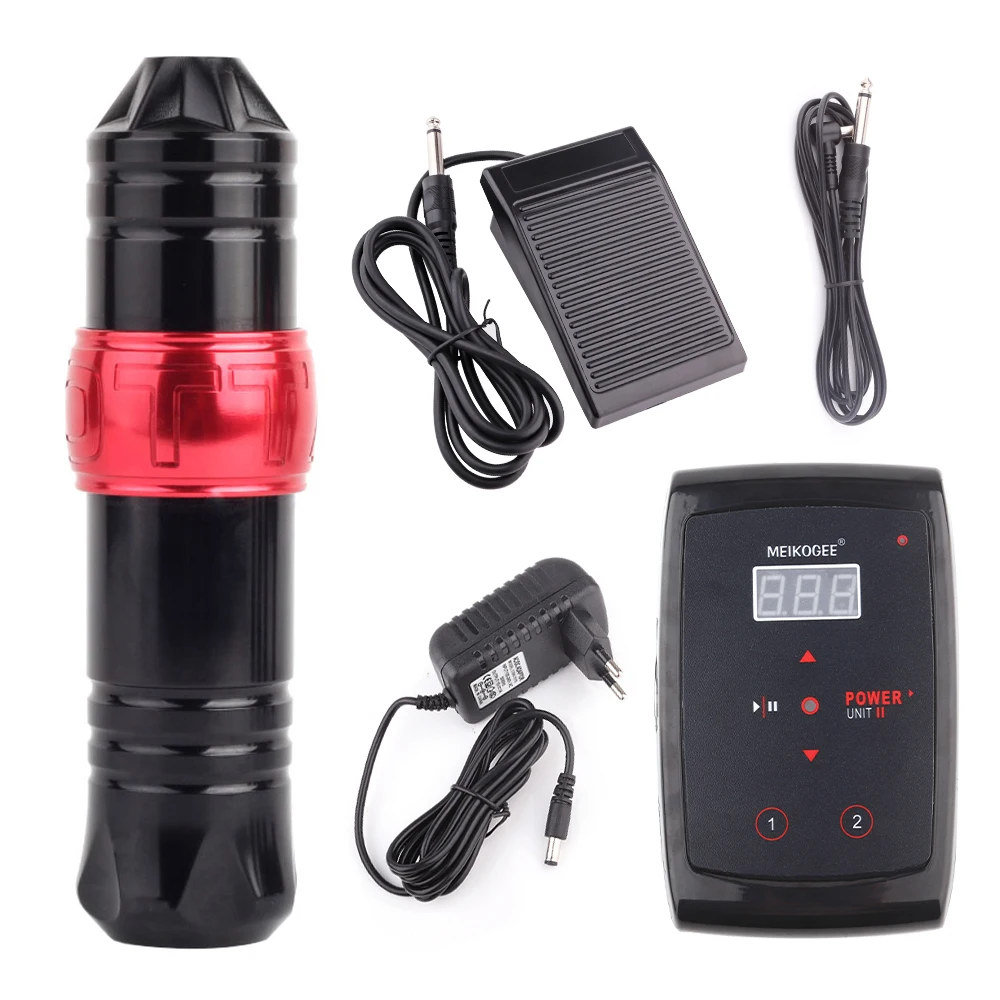 Набор для тату машинки нескользящий ротационный блок питания машинки|Наборы