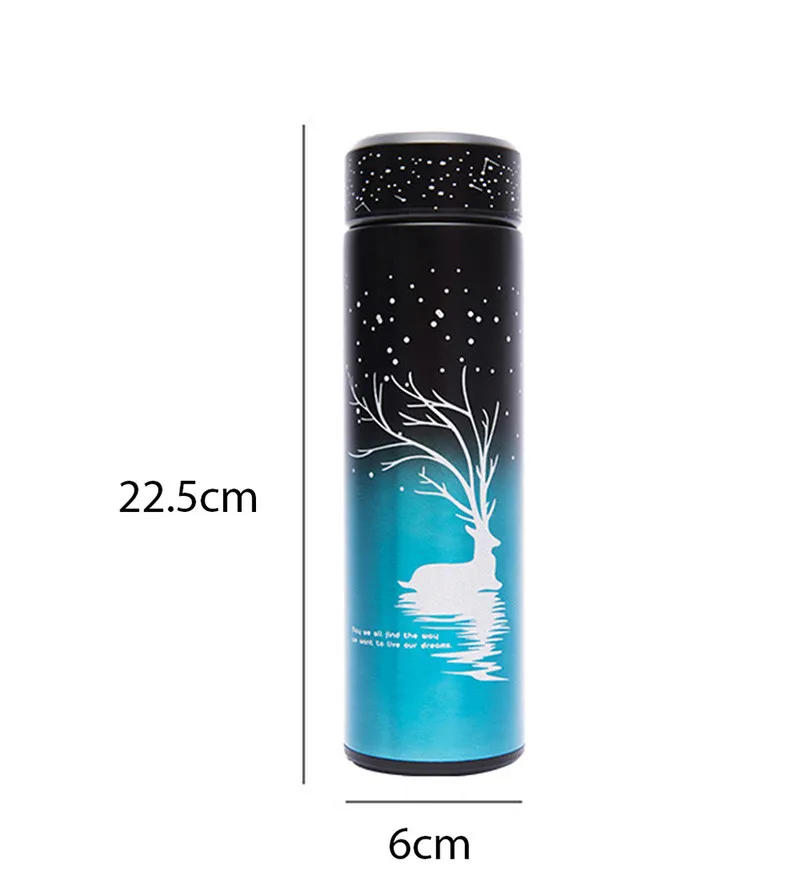 

Creative Luminous Thermos Personality Star Luminous Vacuum Flasks Water Bottle Coffee Tea Milk Travel Mug Gifts Thermocup