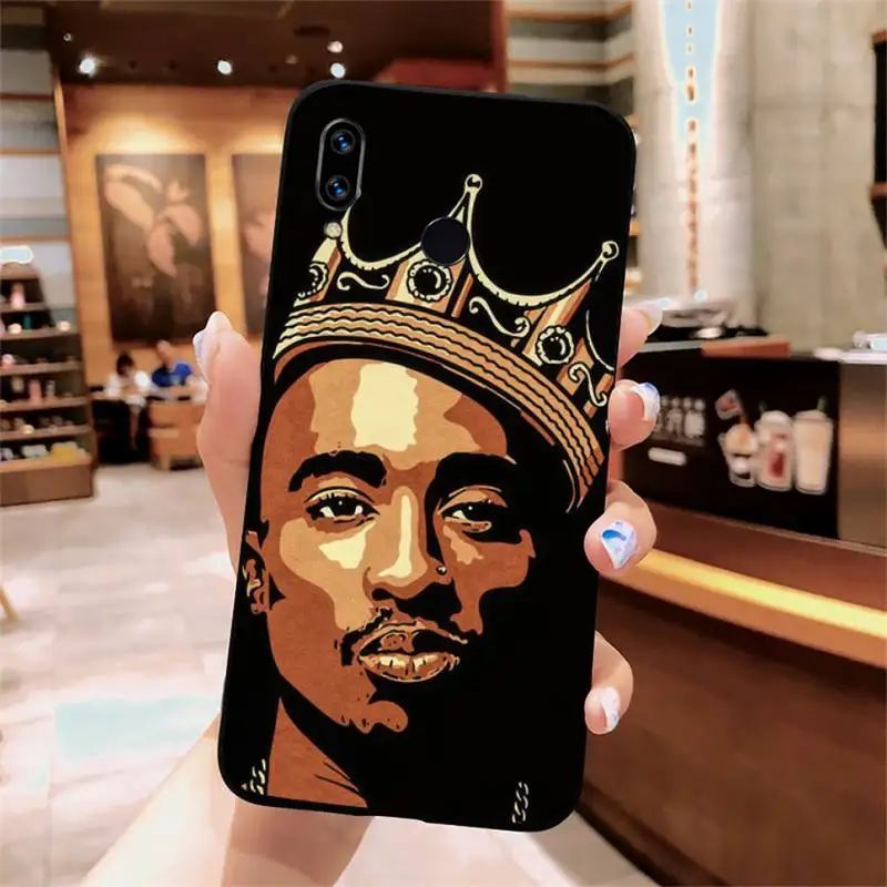 

Rapper 2pac Tupac high quality Phone Case For Xiaomi Redmi note 7 8 9 t k30 max3 9 s 10 pro lite