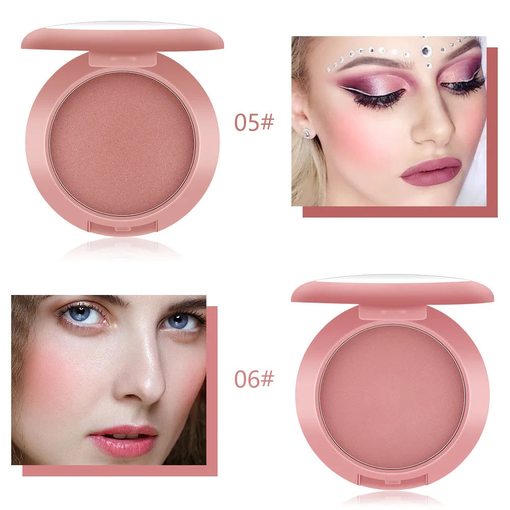 MISS ROSE 12 цветов матовый персиковый румяна пудра стойкая осветляет кожу цвет