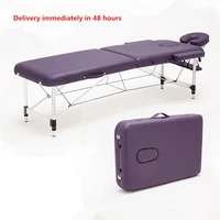 massagerelaxation aluminum portable relaxing massage table with adjustable face cradle spa bed tattoo folding salon furniture