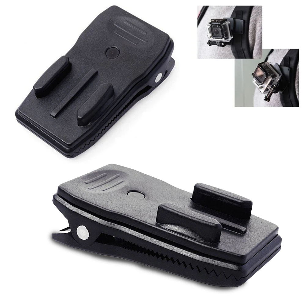 Backpack Mount Clip Easy Install Climbing Outdoor Hat Belt Camera Accessories Mini Portable 360 Degree Rotary For GoPro Hero 4 |