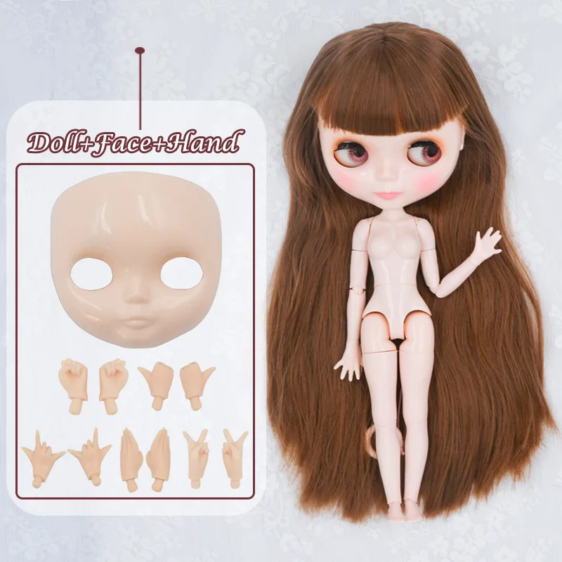FHNBL06 Neo Blyth кукла НБЛ заказной блестящее лицо, 1/6 BJD шарнирная кукла Ob24 кукла Блит для девочки, игрушки для детей NBL04 - Цвет: FHNBL06