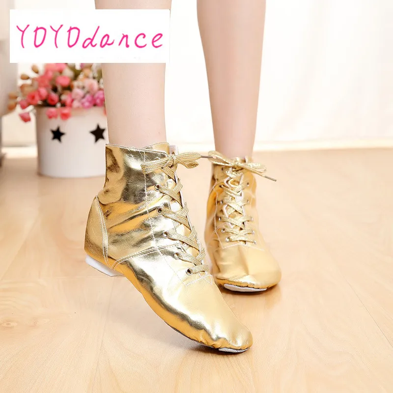 Современные парусиновые балетные танцевальные туфли на разрезном каблуке с