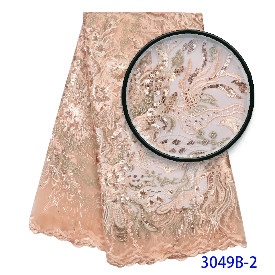 Синяя африканская кружевная ткань с цветочной вышивкой в виде короны 2019 горячая