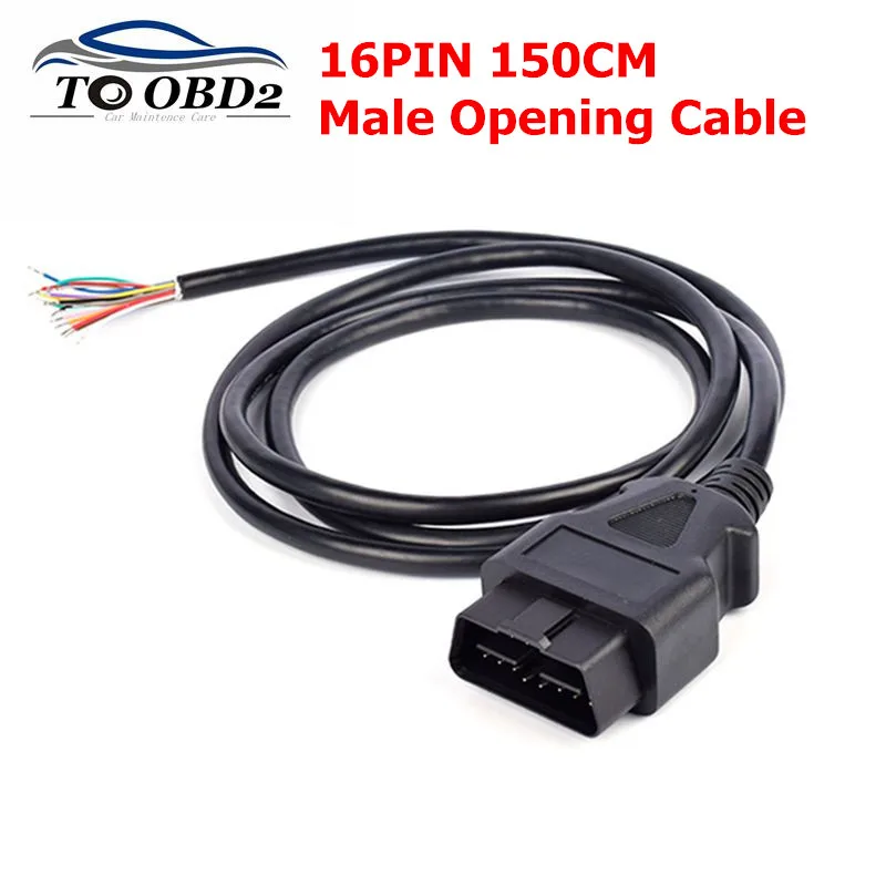 150 см 16Pin Автомобильный диагностический интерфейс инструмент адаптер OBDII OBD 2 OBD2