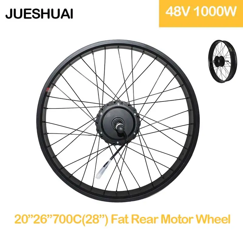 Bestellen 48v 1000w Elektrische Fahrrad Fett Motor Rad Hohe Leistungsstarke Hinten Hub Motor Elektrische Fahrrad Statten Teile Für 20