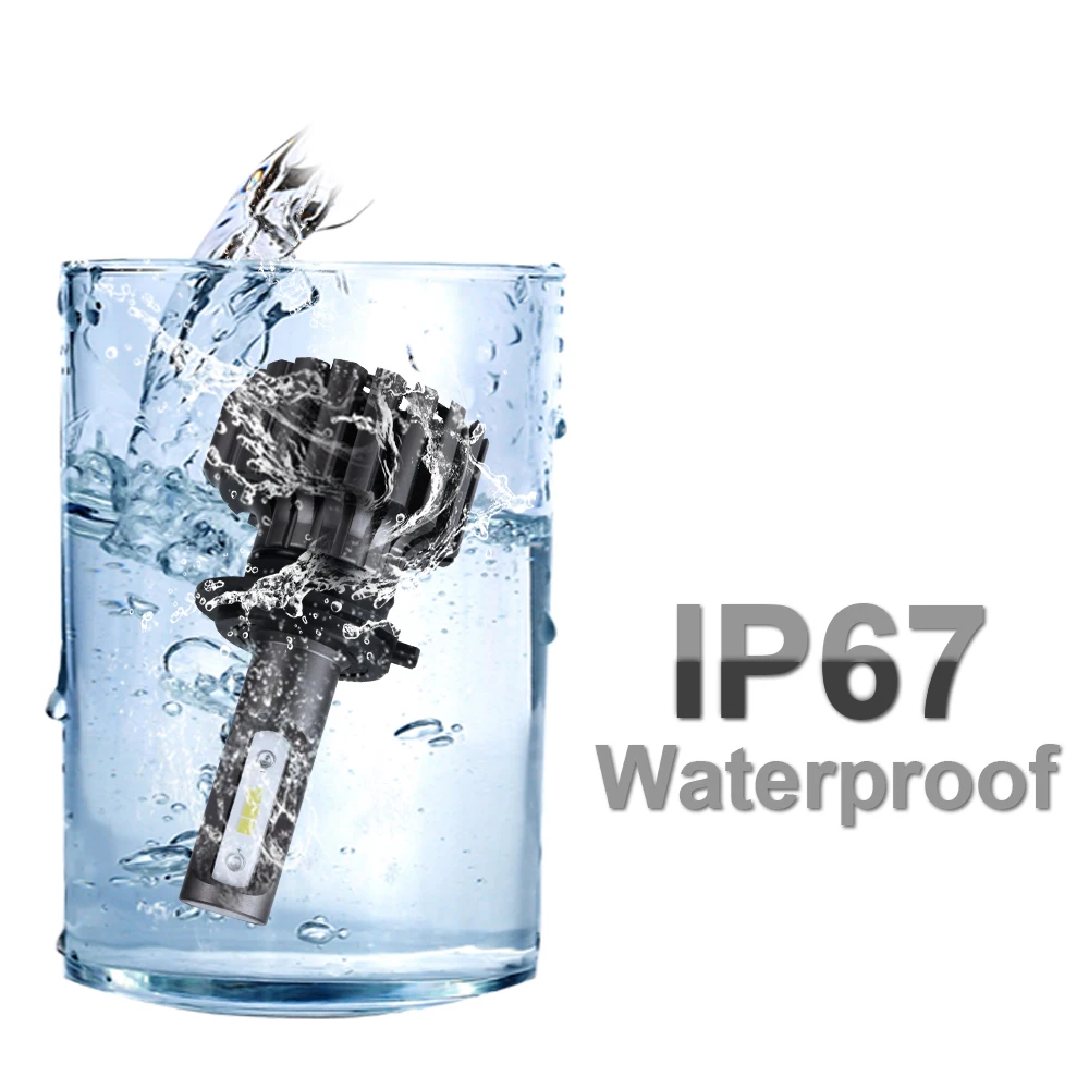 Светодиодные лампы H4 для фар автомобильные светодиодные H7 12 в 6500K H11 9005 HB3