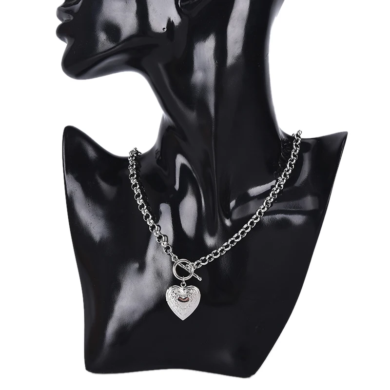 1 шт. кулон в форме сердца друга фоторамка медальон подвеска для ожерелья