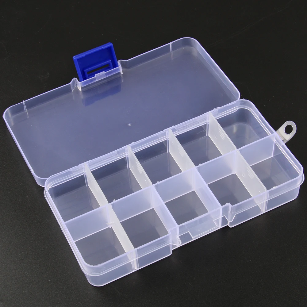 Прозрачный пластиковый ящик для хранения 10 форм регулируемый контейнер бисера