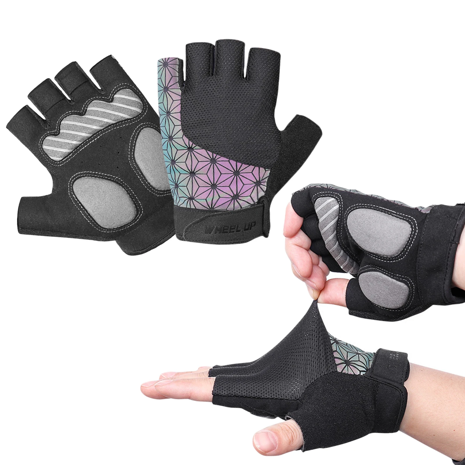 

Велосипедные перчатки с подкладкой на полпальца, велосипедные перчатки для горного велосипеда для мужчин, женщин, мужчин, фитнеса