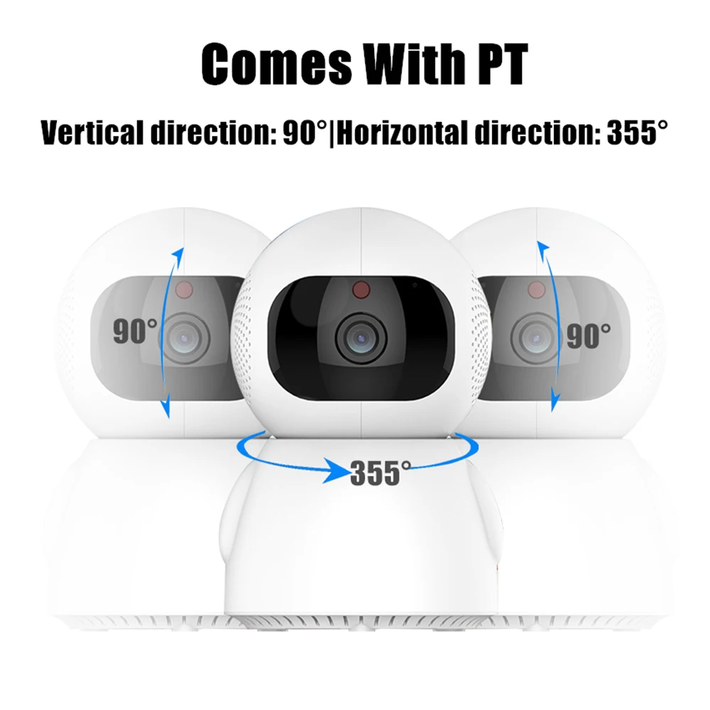 Smart Auto Tracking Home Security Camera Motion Detection Two Way Audio WiFi IR Night Vision Baby Monitor Pan 355 Tilt 90 | Безопасность