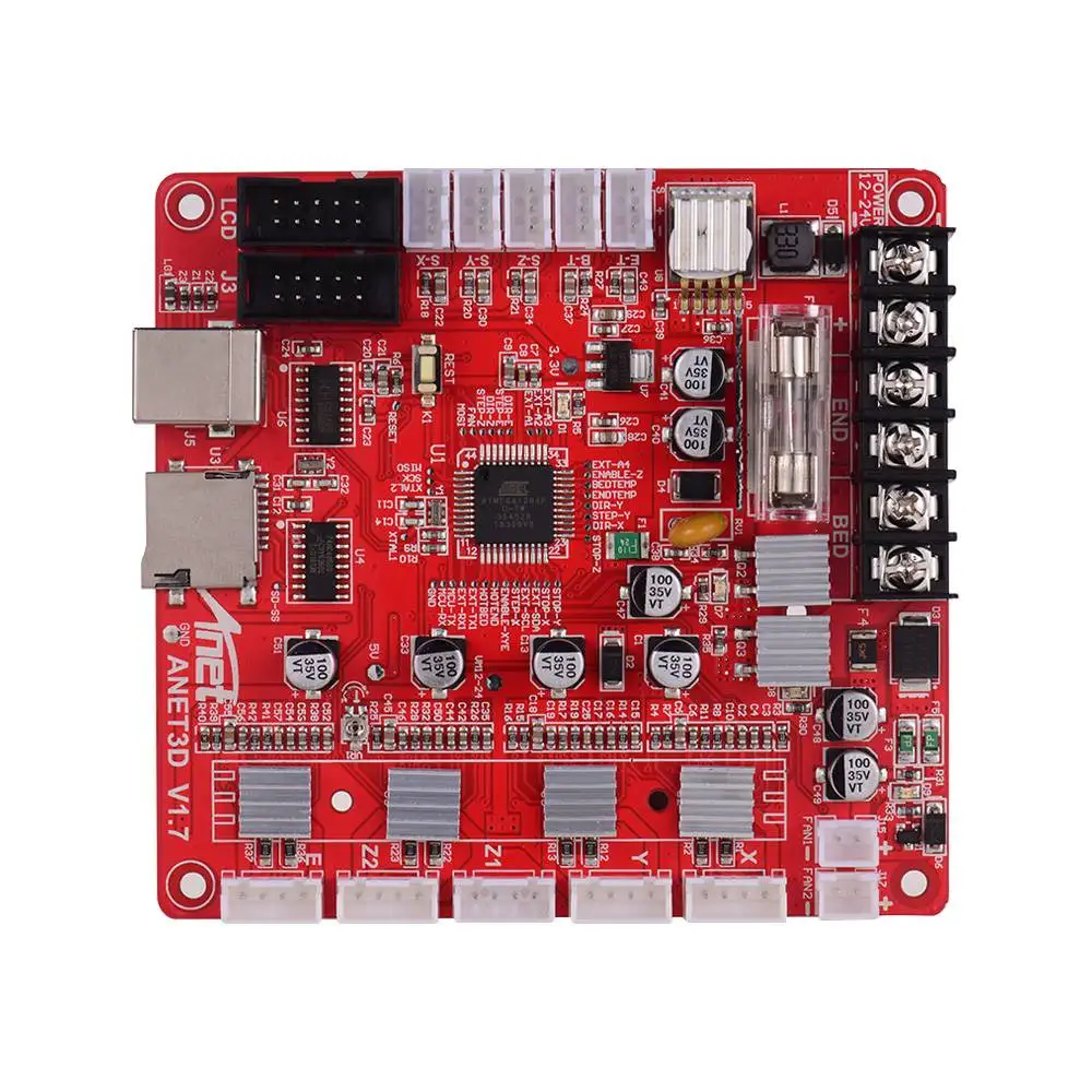 Anet A8 Plus материнская плата A1284 Base V1.7 Базовая управления для RepRap 3D принтер Часть