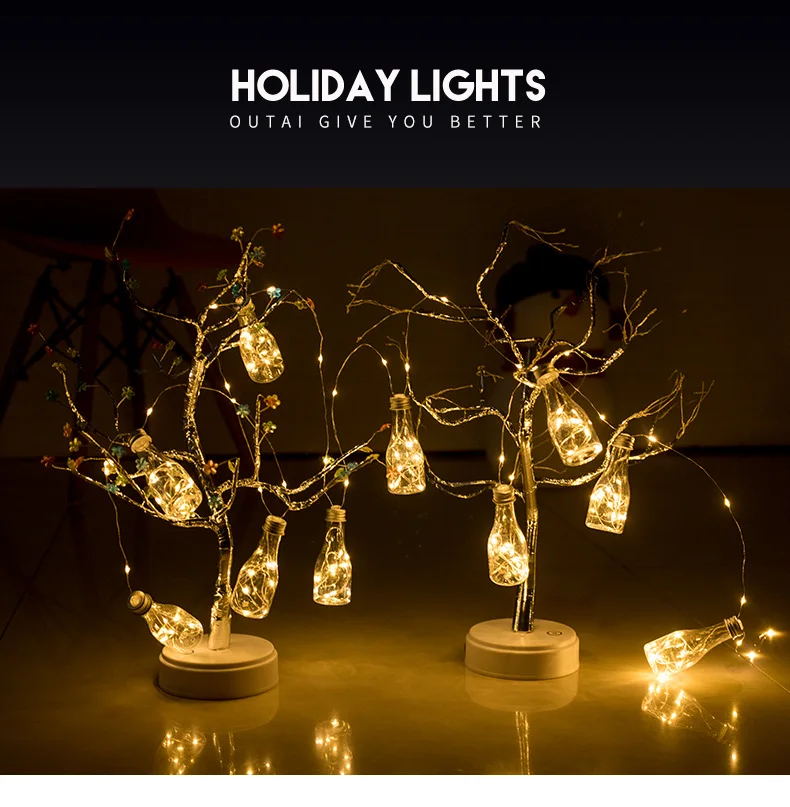 Светодиодный ночной Светильник для творчества медная декоративная лампа в виде