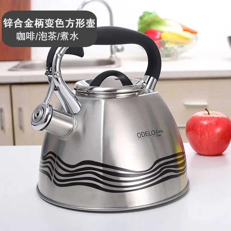 

Metal Luxury Thermal Cooker Kettle Whistling Kitchen Multifunctional Kettle Teapot Design Hervidor Agua Home Decoration EC50SH