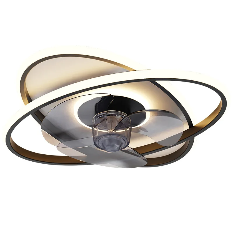 

Modern Smart Ceiling Lamp Fan Controled by APP and Remote 110W LED Light Stepless Dimming