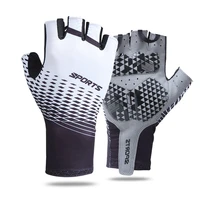cycling gloves mens summer sports sunscreen breathable sweat absorbent cross border half finger bicycle gloves men and women