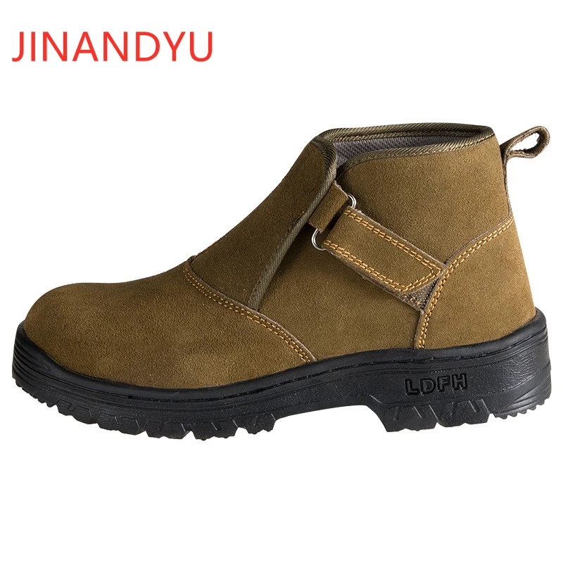 

Man's Safety Shoes for Steel Toe Work Protection Boots Anti-Collision Shoes with Iron Sheet Construction Protective Footwear