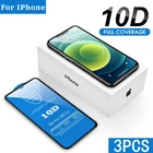 1-3 шт. 10D Защитная стеклянная пленка для IPhone 12 11 Pro Max 6 6S 7 8 Plus Защита экрана для IPhone XS Max X XR закаленное стекло