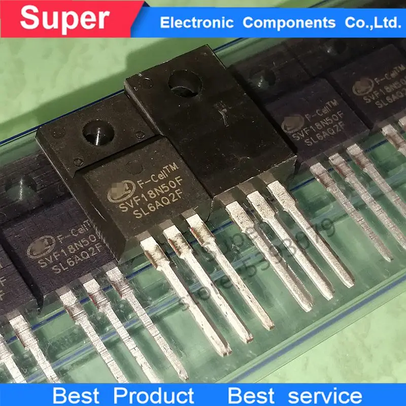 10 шт./лот MOSFET SVF18N50F 18N50 TO 220FTransistor оригинальный nuevo 18A500V FQPF18N50|Аксессуары для батарей