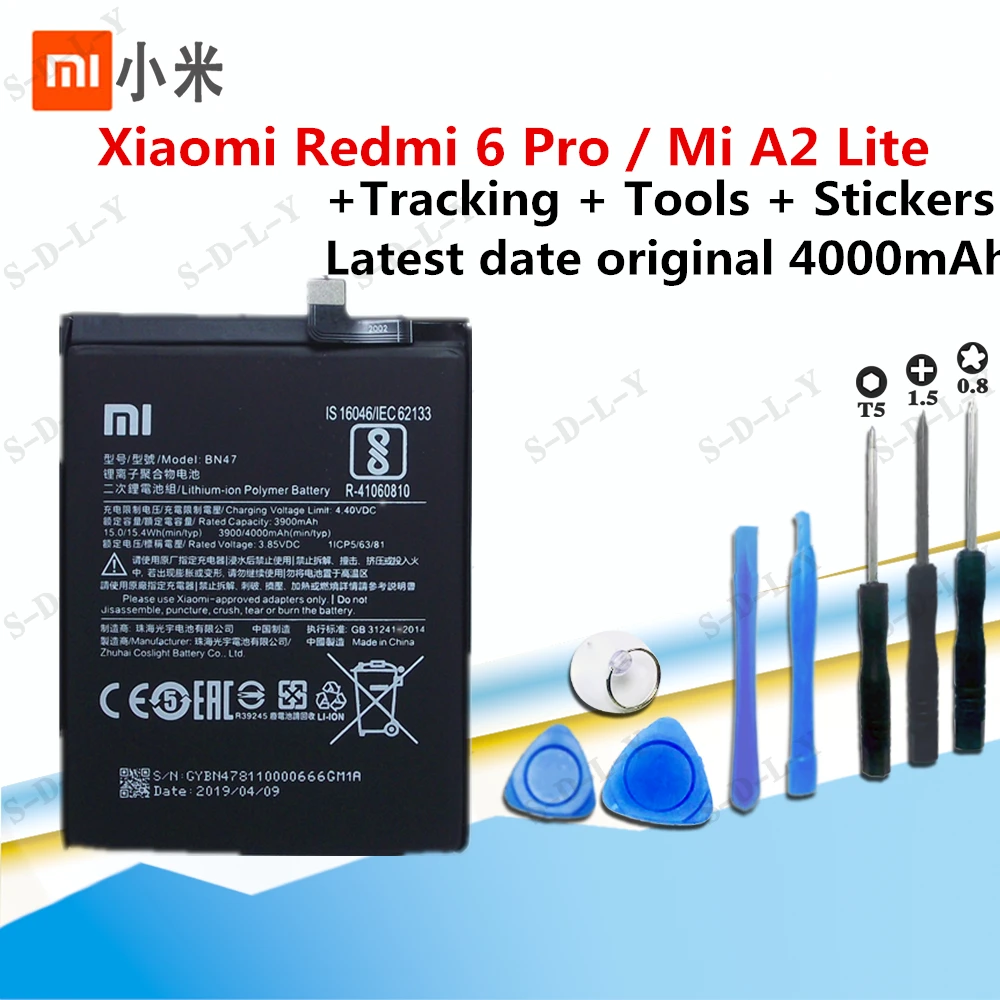 Оригинальный сменный аккумулятор XiaoMi для Xiaomi Mi Redmi Note Mix 2 3 3S 3X 4 4X 4A 4C 5 5A 5S 5X M5 6 6A 7 8 Pro