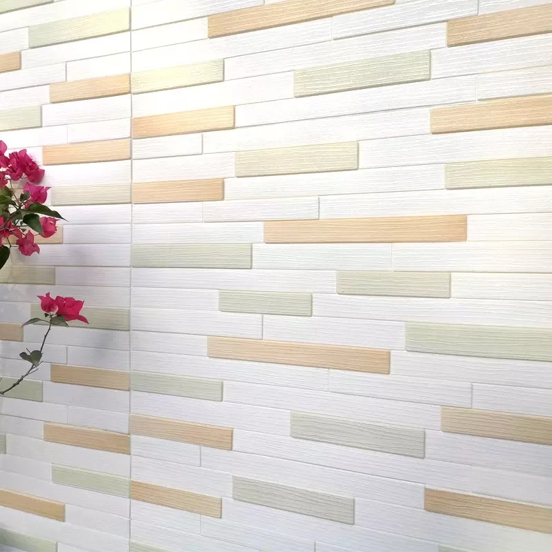 

Modern 3D Embossed Bright Gold Brick Wallpaper Wedding Living Room Dining Room Fashion Backdrop Wallpaper Home Decor Stickers