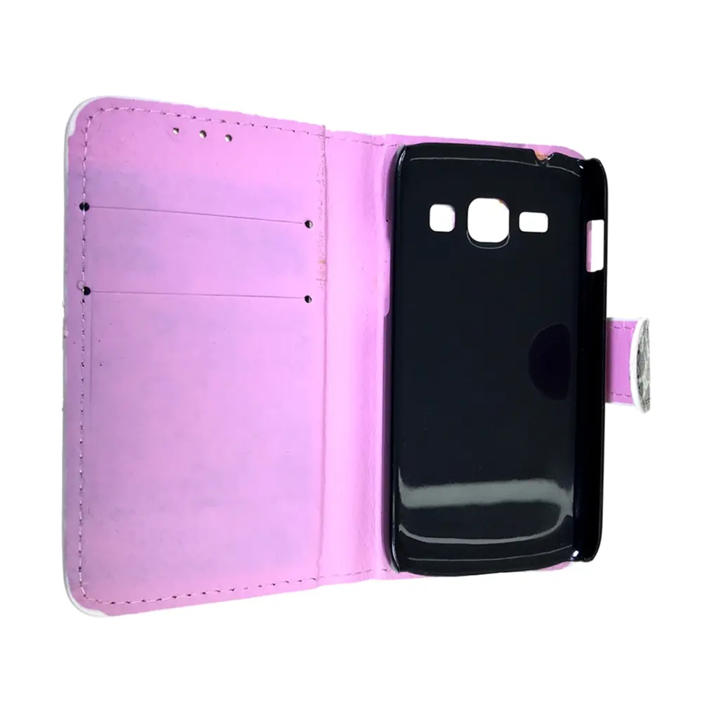 Чехол для Samsung Galaxy Ace 3 GT-S7270 Чехол-книжка с отделом карт и подставкой леопардовая