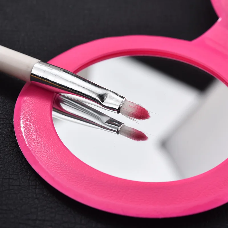 Маленькие круглые подвески для зеркала макияжа брелок ключей двусторонний