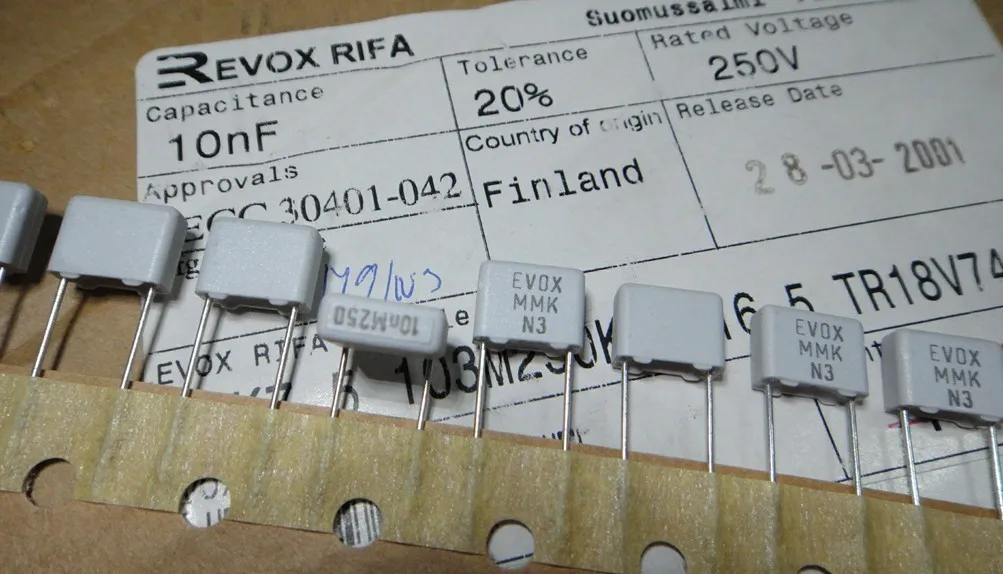 50 шт. EVOX MMK7.5 10NF серии 0 01 мкФ/250 V 103 новый пленочный конденсатор бесплатная доставка