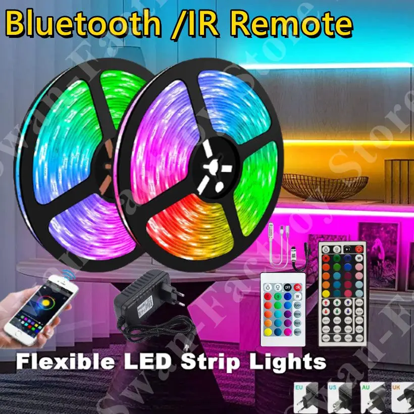 Адресная rgb Светодиодная лента 10 м 12 В для автомобиля неоновая световая вывеска