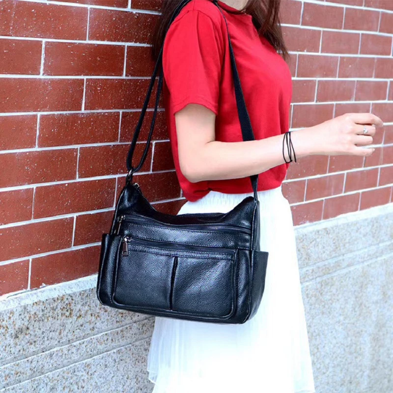 

Fashion Women Bag Soft Cow Leather Crossbody Bag Female Shoulder Bag Designer Messenger Bag Purse Small Handbag Phone Pocket Bag