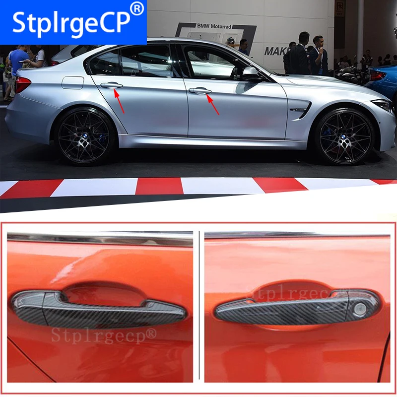 for BMW M3 F80 2009-2018 Accessories 100% real carbon fiber Auto outer door handle cover