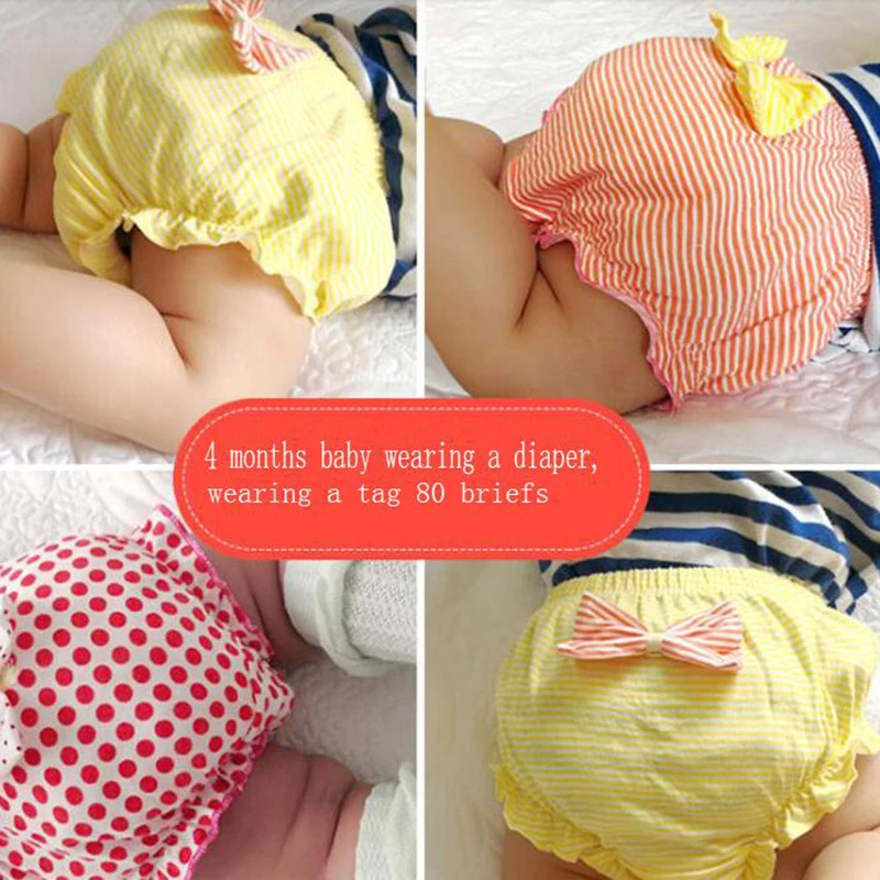 1Pc New bow Baby Cotton Underwear Panties Girls Cute Underpants Shorts Summer 0-7 years old girl children | Детская одежда и обувь