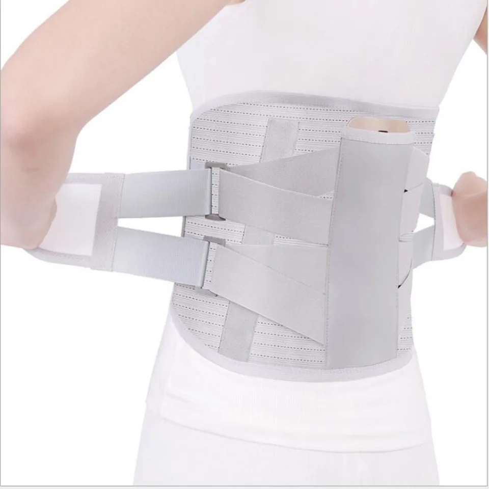 

Orthopedic Tourmaline Self-heating Magnetic Steel Bone Medical Bar Waist Widen Belt Lumbar Support Back Brace Belt With 3pcs Pad