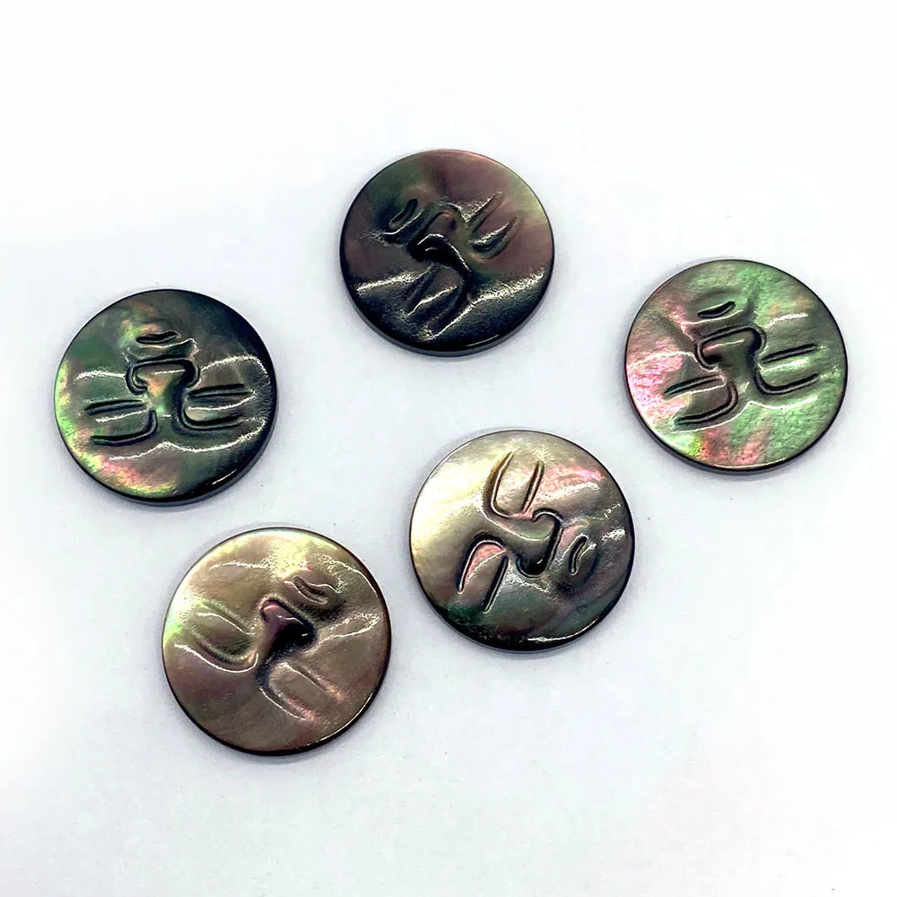 Бусины из натуральной морской ракушки резные бутиковые бусины сделай сам с Луной