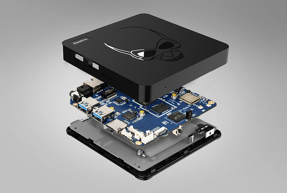 Beelink GT-King Android 9,0 tv Box Amlogic S922X 4 Гб 64 Гб 2,4G голосовой пульт дистанционного управления 1000 Мбит/с 4K HD 2,4G+ 5,8G WiFi USB3.0