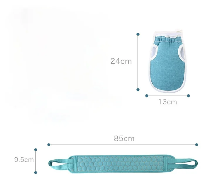

3 Stks/set Body Reiniging Washandje Zachte Borstel Exfolierende Huid Badhanddoek Handschoenen Douche Bal Back Scrubber