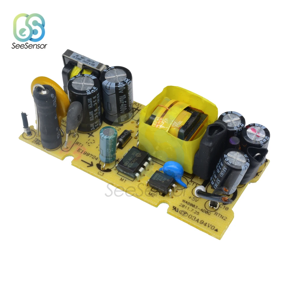 AC DC 100V 240V to 5V 2A Импульсный блок питания переключатель защита от перенапряжения и