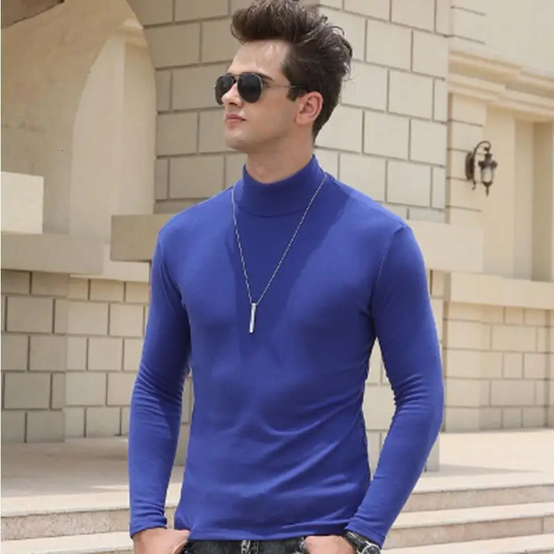 Мужская футболка уличная одежда мужская Базовая водолазка рубашка солнечная