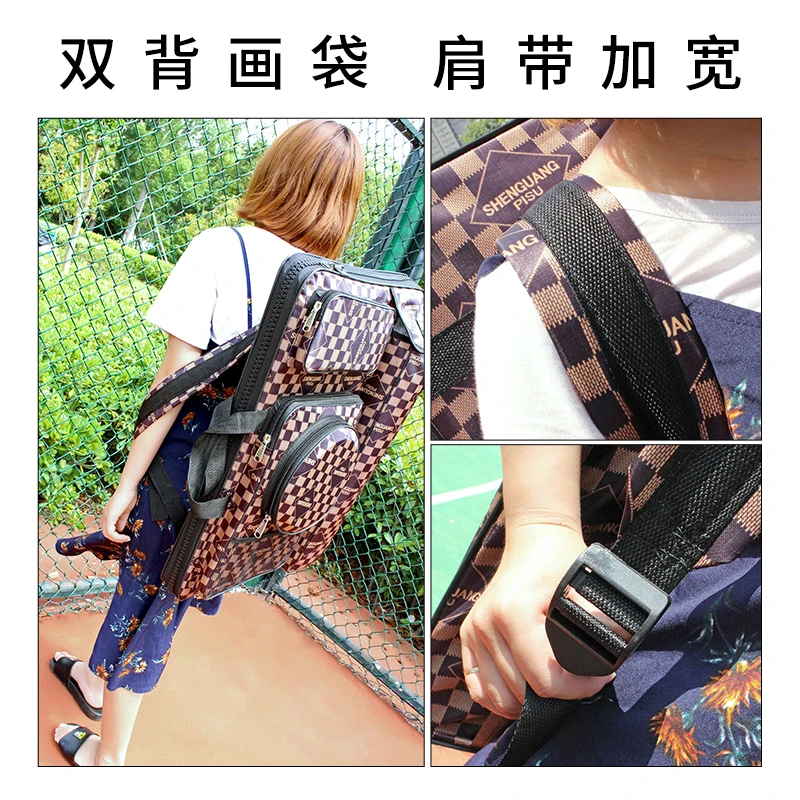 

Fashion 4K Large Capacity Waterproof Sketch Drawing Board Bag Travel Shoulder Carrying Sketchpad Bag Portable Art Kit for Artist