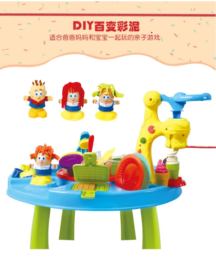 DIY Playdoughkits глина тесто Пластилин настольная машина для мороженого форма игровой набор игрушка ручной работы Лапша чайник кухонная игрушка детский подарок
