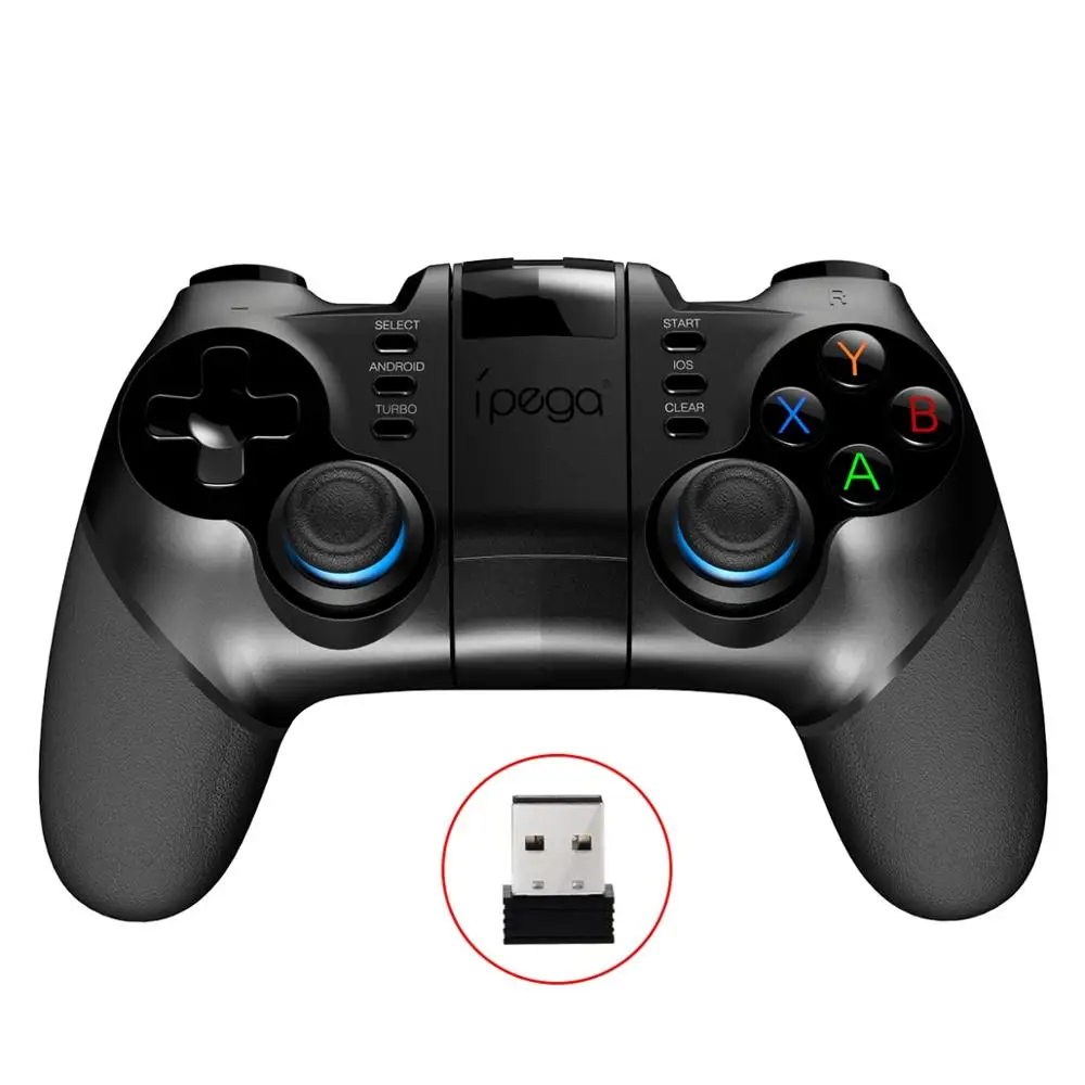 IPEGA PG-9156 PG9156 Flexible Joystick Sensitive Key Bluetooth 4.0 Continues Beating Function Gamepad with 2.4GHz USB Receiver |