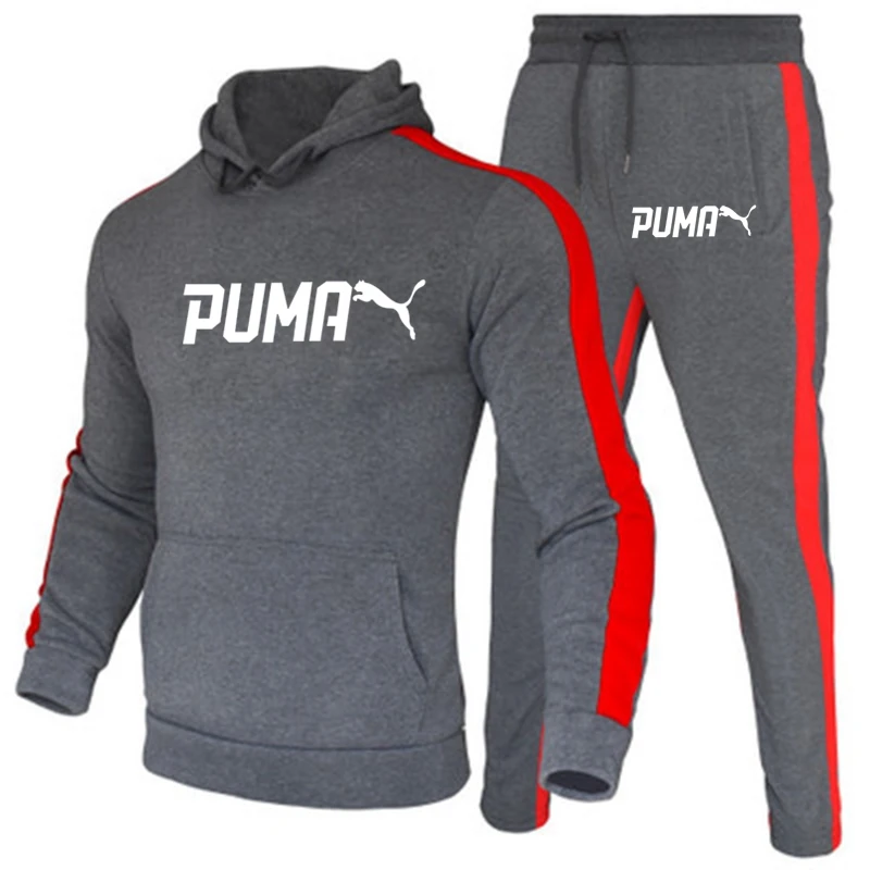 

Tracksuit Men Sets Winter Hoodies Pants 2 Piece Set 2021 Running Hoody Mens Brand Sweatshirt Sport Joggers Sweatpants Suit Male