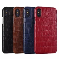 luxury leather phone case for iphone 7 8 plus xs 13 12 11 pro max ckhb ey 3d crocodile pattern vintage case for samsung s10 plus