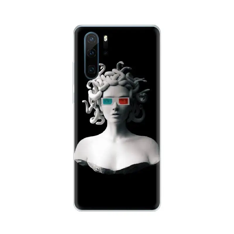 Художественный чехол для телефона Medusa David Huawei P8 P9 P10 P20 P30 Pro Lite smart Z 2017 2019 | Мобильные
