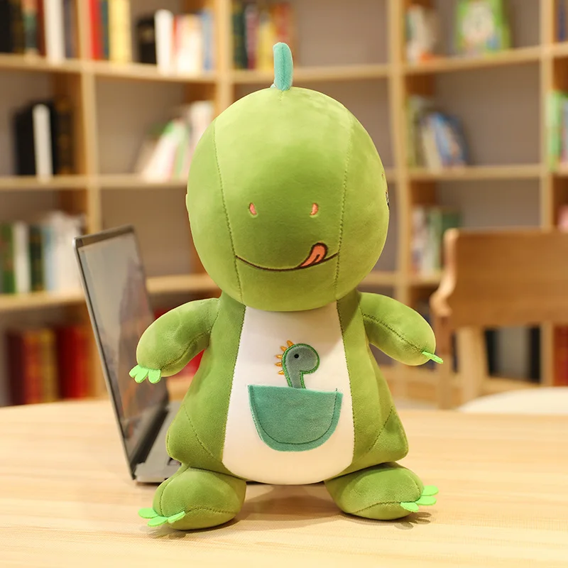 New Cute Creative Simulation Dinosaur Plush Toy Soft Cartoon Dragon Stuffed Animal Pillow Doll Baby Appease Children Gift | Игрушки и
