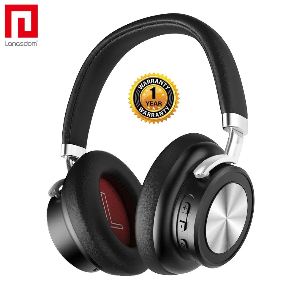 Langsdom наушники Bluetooth игровые Накладные Беспроводная гарнитура AptX низкие задержки