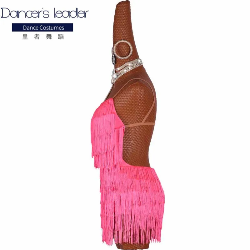 New store sales promotion Latin Dress Top Sale Dance Women Pink Club Party Dancer Singer Entertainer Fringe Tassel | Тематическая