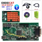 OBDIICAT черный TCS CDP с Полный Чехол 2017,3 + keygen VCI сканер V3.0 PCB 9241 TCS PRO Bluetooth OBD2 Сканер диагностический сканер