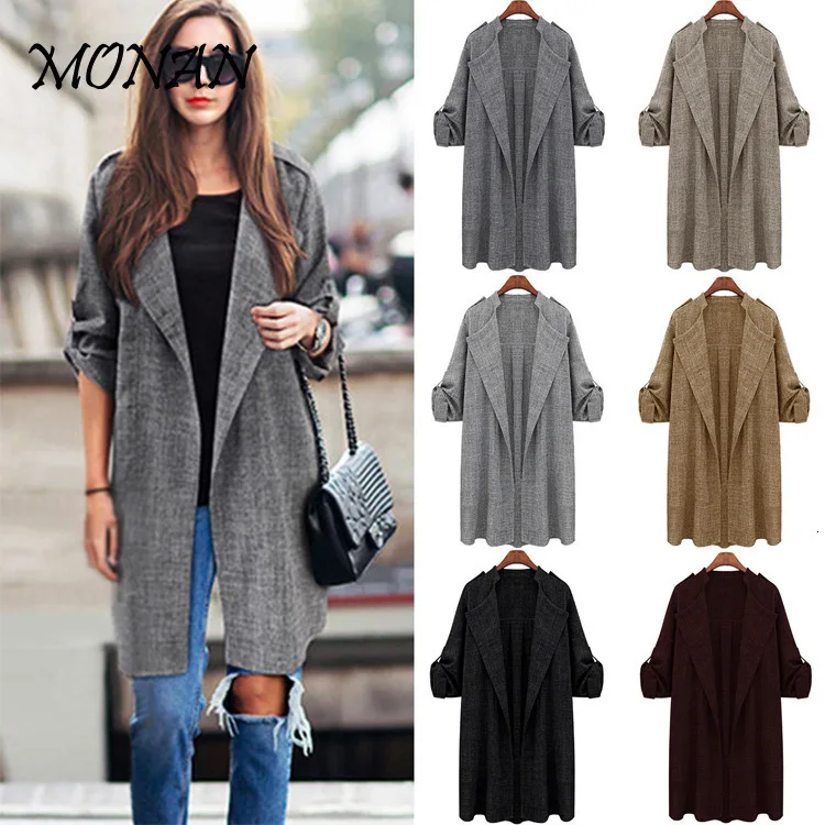 Весенне осеннее женское Шерстяное клетчатое пальто новое модное длинное